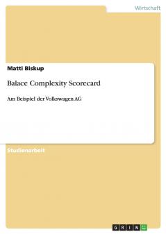 Balace Complexity Scorecard