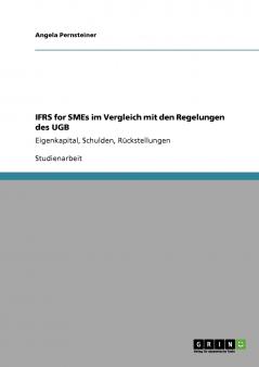 IFRS for SMEs im Vergleich mit den Regelungen des UGB