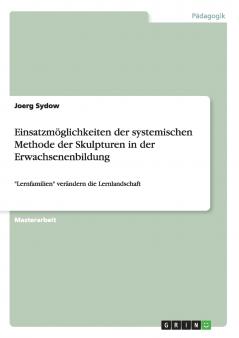 Einsatzm��glichkeiten der systemischen Methode der Skulpturen in der Erwachsenenbildung