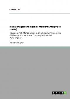 Risk Management in Small-medium Enterprises (SMEs)