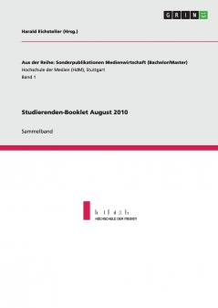 Studierenden-Booklet August 2010