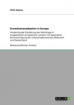 Erwachsenenadoption in Europa