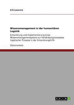 Wissensmanagement in der humanit��ren Logistik