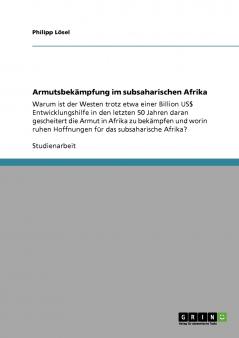 Armutsbekämpfung im subsaharischen Afrika