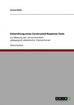 Entwicklung eines Constructed-Response-Tests