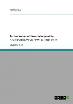 Centralization of financial regulation