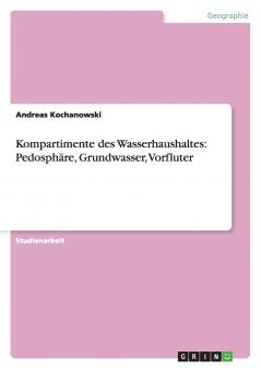 Kompartimente des Wasserhaushaltes