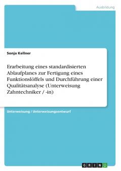 Erarbeitung eines standardisierten Ablaufplanes zur Fertigung eines Funktionslöffels und Durchführung einer Qualitätsanalyse (Unterweisung Zahntechniker / -in)