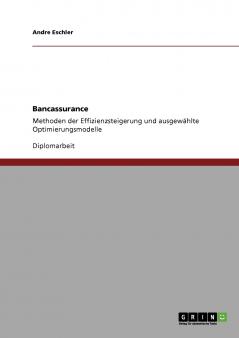 Bancassurance. Methoden der Effizienzsteigerung und ausgewählte Optimierungsmodelle