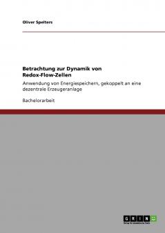 Die Dynamik von Redox-Flow-Zellen