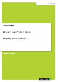 (Mean) type/token ratios