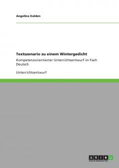 Textszenario zu einem Wintergedicht