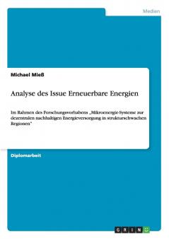 Analyse des Issue Erneuerbare Energien