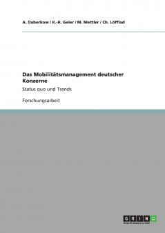 Das Mobilitätsmanagement deutscher Konzerne