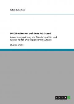 DGNB-Kriterien auf dem Prüfstand