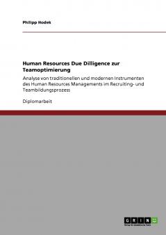 Human Resources Due Dilligence zur Teamoptimierung