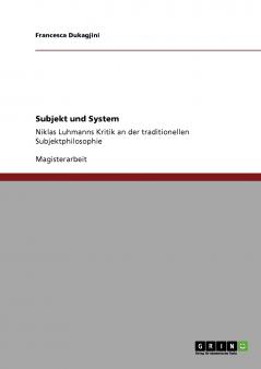 Subjekt und System