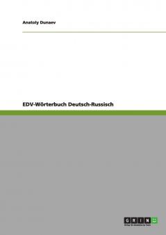 EDV-Wörterbuch Deutsch-Russisch