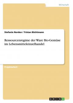 Ressourcenregime der Ware Bio-Gemüse im Lebensmitteleinzelhandel