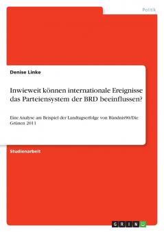 Inwieweit können internationale Ereignisse das Parteiensystem der BRD beeinflussen?