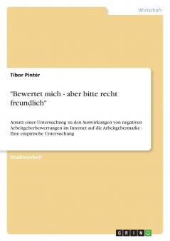Bewertet mich - aber bitte recht freundlich
