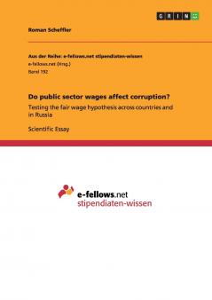Do public sector wages affect corruption?