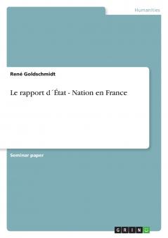 Le rapport d´État - Nation en France