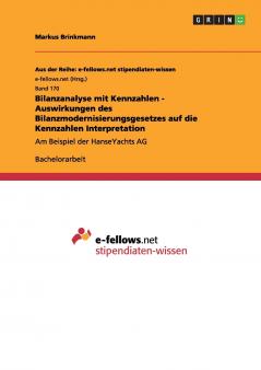 Bilanzanalyse mit Kennzahlen - Auswirkungen des Bilanzmodernisierungsgesetzes auf die Kennzahlen Interpretation
