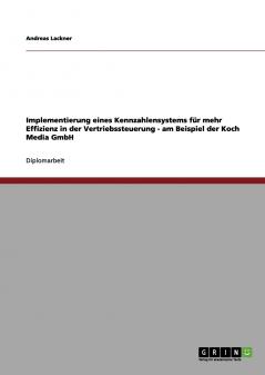 Implementierung eines Kennzahlensystems für mehr Effizienz in der Vertriebssteuerung - am Beispiel der Koch Media GmbH
