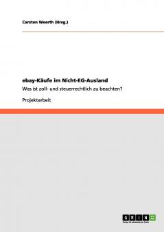 ebay-Käufe im Nicht-EG-Ausland
