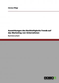 Auswirkungen des Nachhaltigkeits-Trends auf das Marketing von Unternehmen