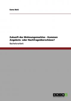 Zukunft des Wohnungsmarktes - Kommen Angebots- oder Nachfrageüberschüsse?