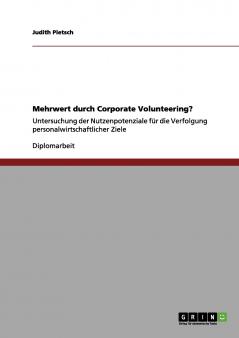 Corporate Volunteering als Instrument der Personalarbeit