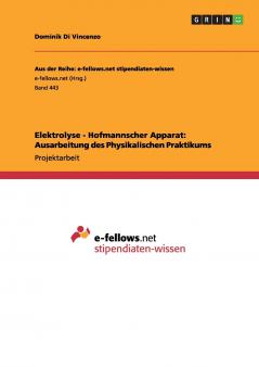 Elektrolyse - Hofmannscher Apparat