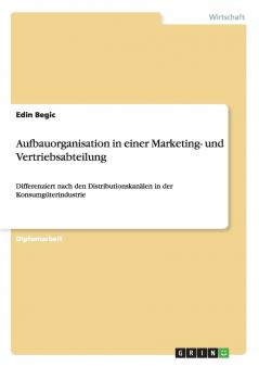 Aufbauorganisation in einer Marketing- und Vertriebsabteilung
