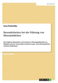 Besonderheiten bei der Führung von Ehrenamtlichen