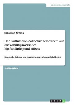 Der Einfluss von collective self-esteem auf die Wirkungsweise des big-fish-little-pond-effects