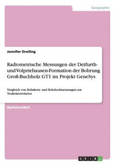 Radiometrische Messungen der Detfurth- und Volpriehausen-Formation der Bohrung Groß-Buchholz GT1 im Projekt GeneSys