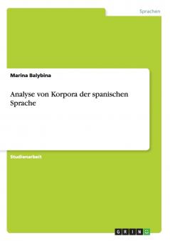 Analyse von Korpora der spanischen Sprache