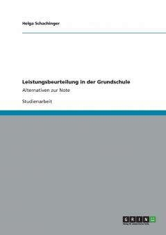Leistungsbeurteilung in der Grundschule