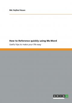 How to Reference quickly using Ms-Word
