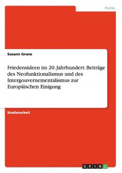 Friedensideen im 20. Jahrhundert