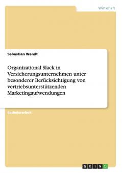 Organizational Slack in Versicherungsunternehmen unter besonderer Berücksichtigung von vertriebsunterstützenden Marketingaufwendungen