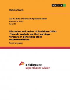 Discussion and review of Bradshaw (2004)