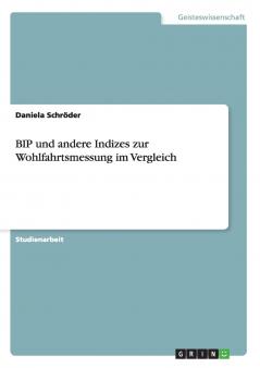 BIP und andere Indizes zur Wohlfahrtsmessung im Vergleich
