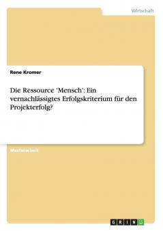 Die Ressource 'Mensch'