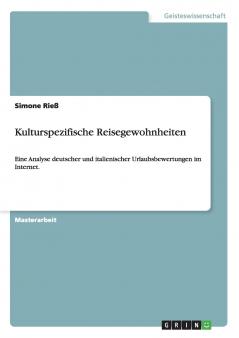 Kulturspezifische Reisegewohnheiten