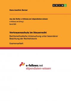 Vertrauensschutz im Steuerrecht