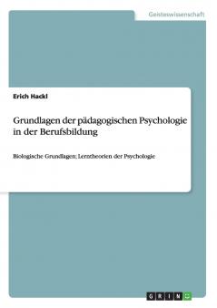 Grundlagen der pädagogischen Psychologie in der Berufsbildung