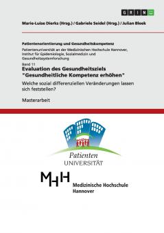 Evaluation des Gesundheitsziels Gesundheitliche Kompetenz erhöhen